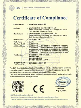 Qualification certificate